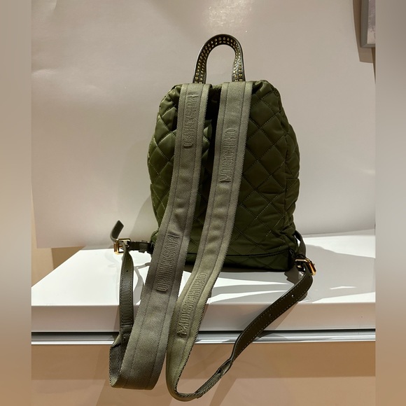 Moschino Studded Logo Backpack Quilted Nylon - Picture 5 of 16